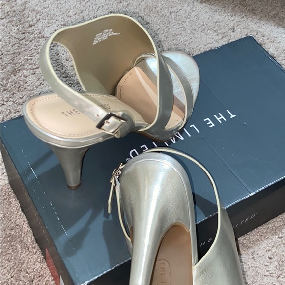 Champagne Silver Party Heels - Picture 3 of 4